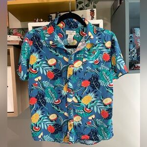 Caribbean‎ Joe Tropical Floral Button Up Shirt